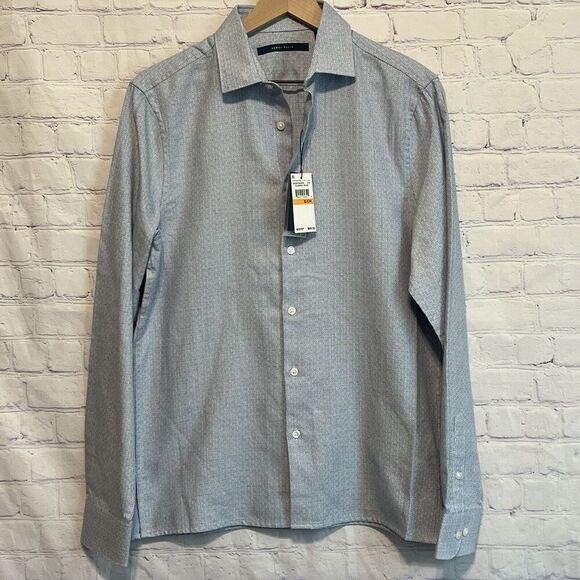 Perry Ellis The Untucked Shirt Cotton Size S, Shorter Length, NWT - Picture 1 of 10